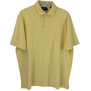 Cremieux Classics Yellow Short‎ Sleeve Polo Shirt - Mens Size XL